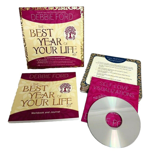 The Best Year of Your Life Kit DEBBIE FORD  Cards Workbook Journal & CD Open Box