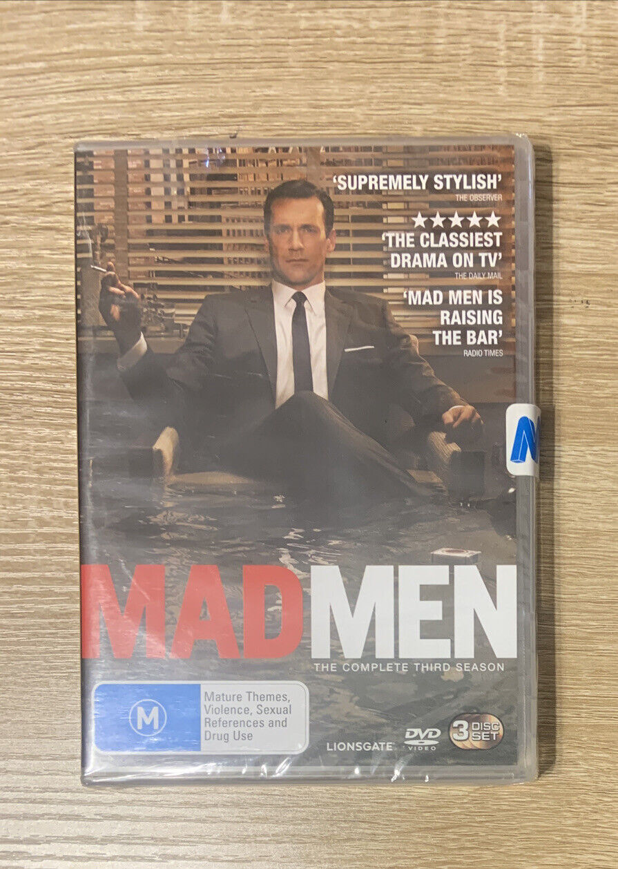 DVD MADMEN Complete Third Season 3 R4  1950's Mad Men Sealed NEW TV Series