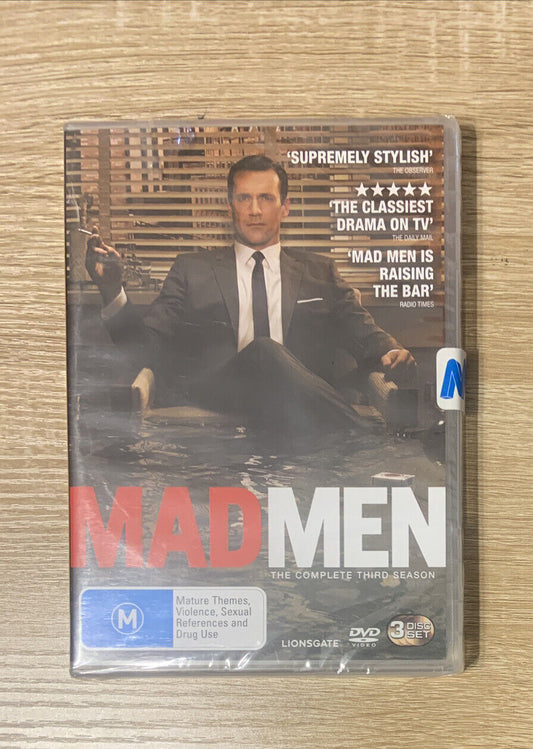 DVD MADMEN Complete Third Season 3 R4  1950's Mad Men Sealed NEW TV Series