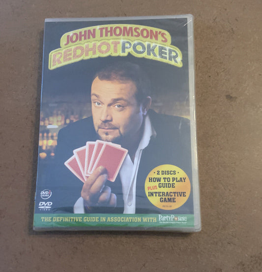 DVD John Thomson's Redhot Poker  How To Play & Interactive 2 Disc Sealed NEW