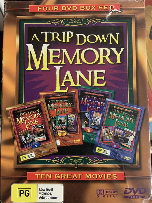 DVD Box Set A TRIP DOWN MEMORY LANE 10 Great Movies 4 Discs Sealed NEW