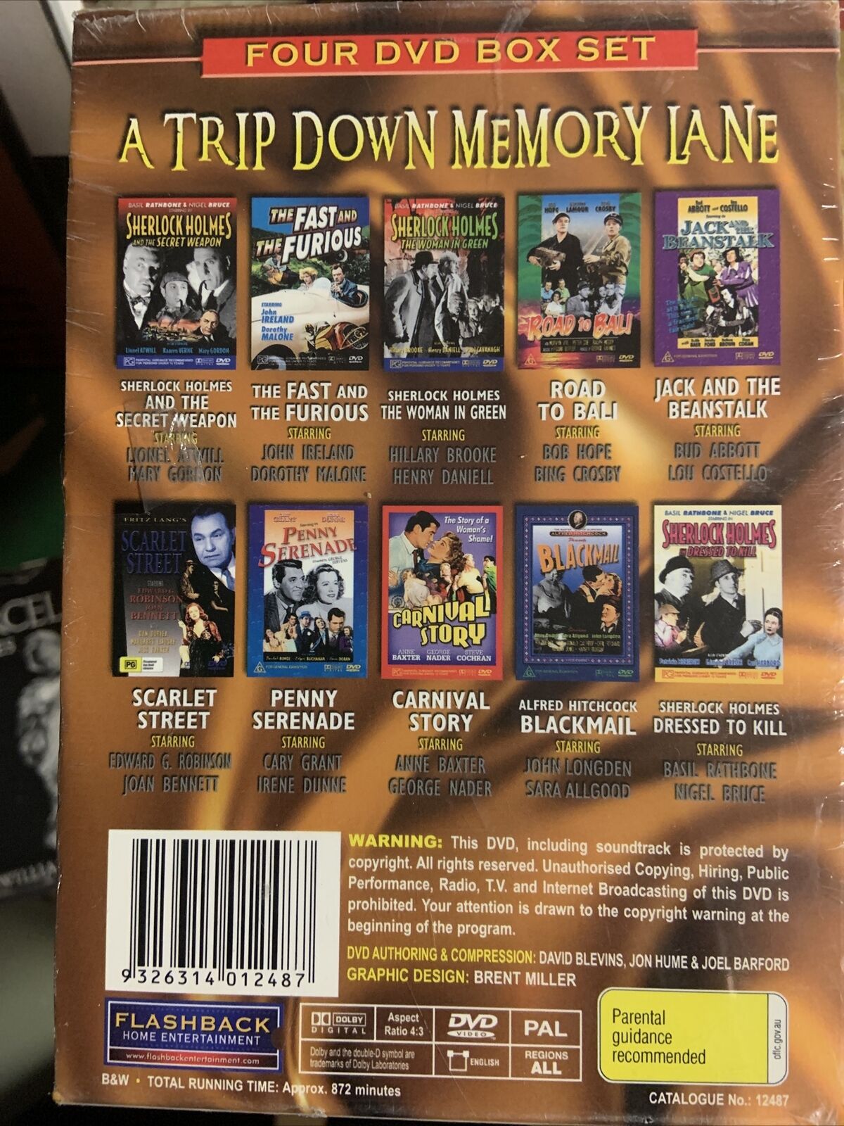 DVD Box Set A TRIP DOWN MEMORY LANE 10 Great Movies 4 Discs Sealed NEW