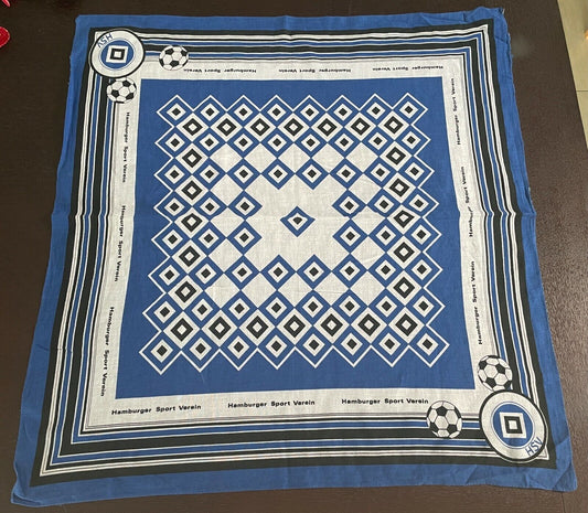 HAMBURGER SPORT VEREIN Fan Bandana Football Blue Black White Neck Sq Head Wrap