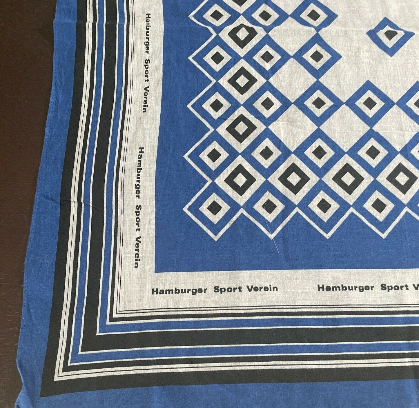HAMBURGER SPORT VEREIN Fan Bandana Football Blue Black White Neck Sq Head Wrap