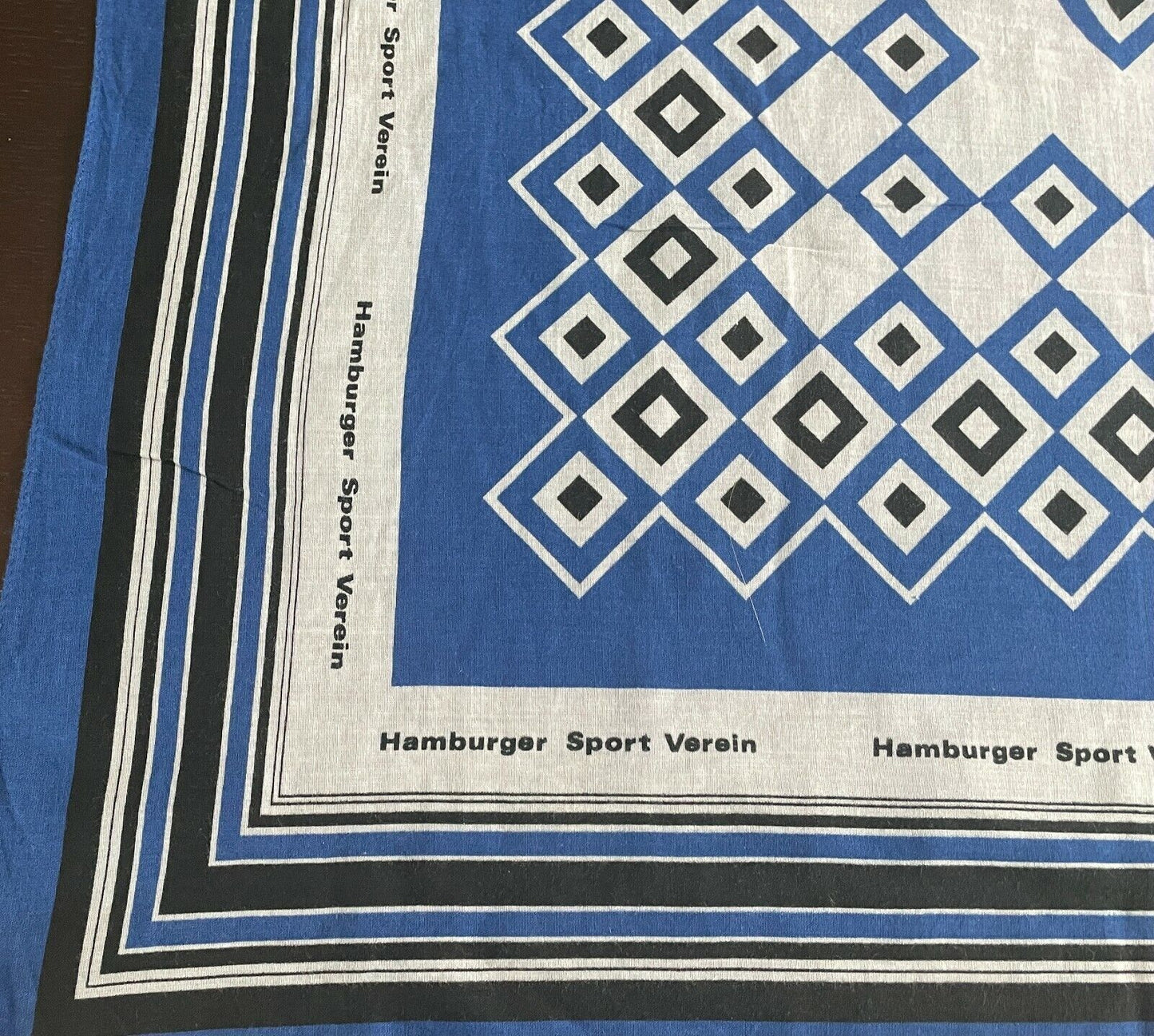 HAMBURGER SPORT VEREIN Fan Bandana Football Blue Black White Neck Sq Head Wrap