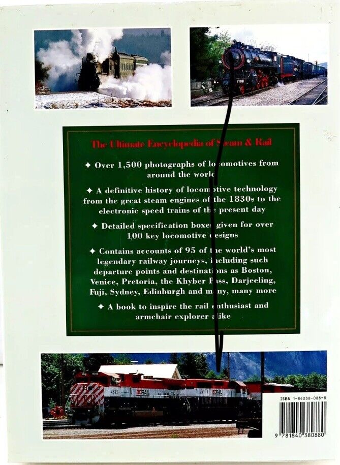 The Ultimate Encyclopedia Of STEAM & RAIL Trains Locomotives Colin Garratt HC DJ