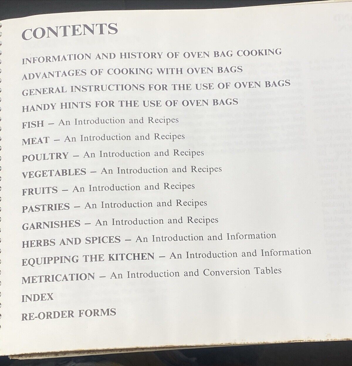 The OVEN BAG Cookbook Glad Products Spiral Bound HC 1973 Recipes