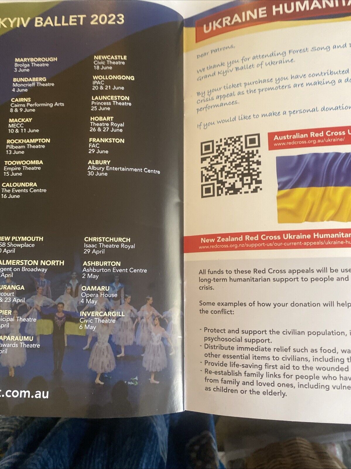 Forest Song Don Quixote Grand Kyiv Ballet of Ukraine Souvenir Program Australia