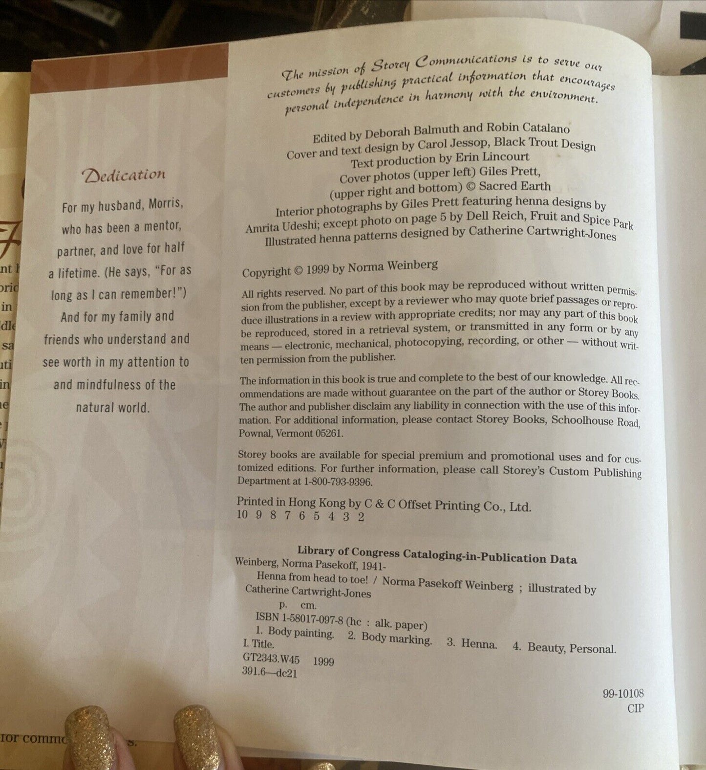 Henna From Head to Toe! by Norma Pasekoff Weinberg HC Book Instructions Designs