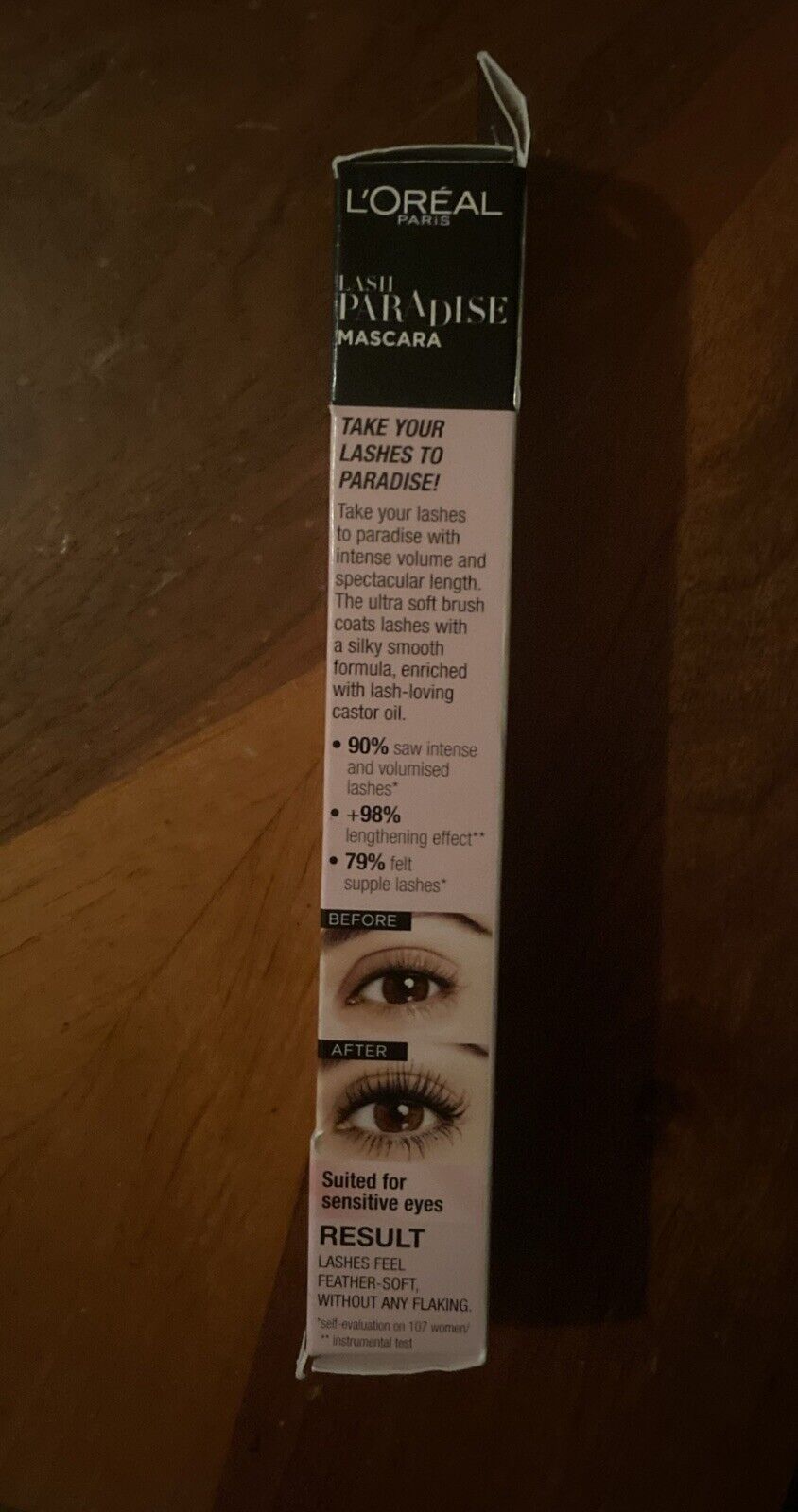 L'Oreal Paris Lash Paradise Mascara Black EYELASHES NEW Sealed