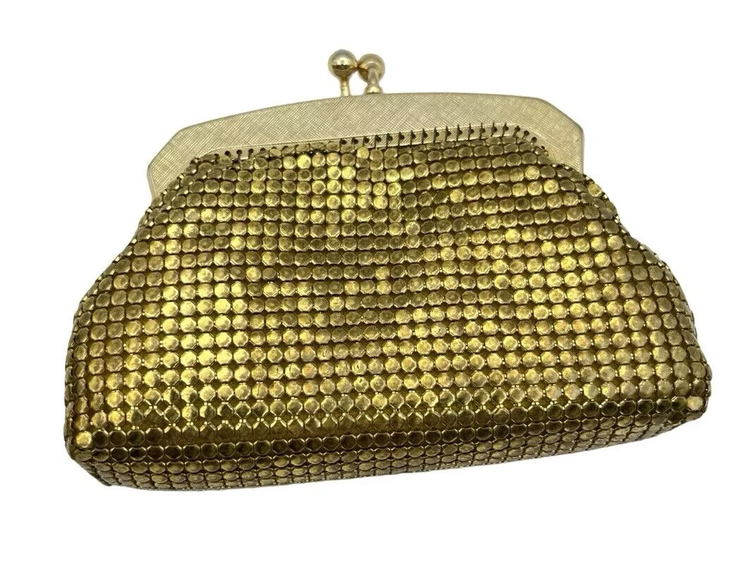 Vintage Park Lane Gold Purse Glo Mesh Australian Made In Box Beautiful Condition
