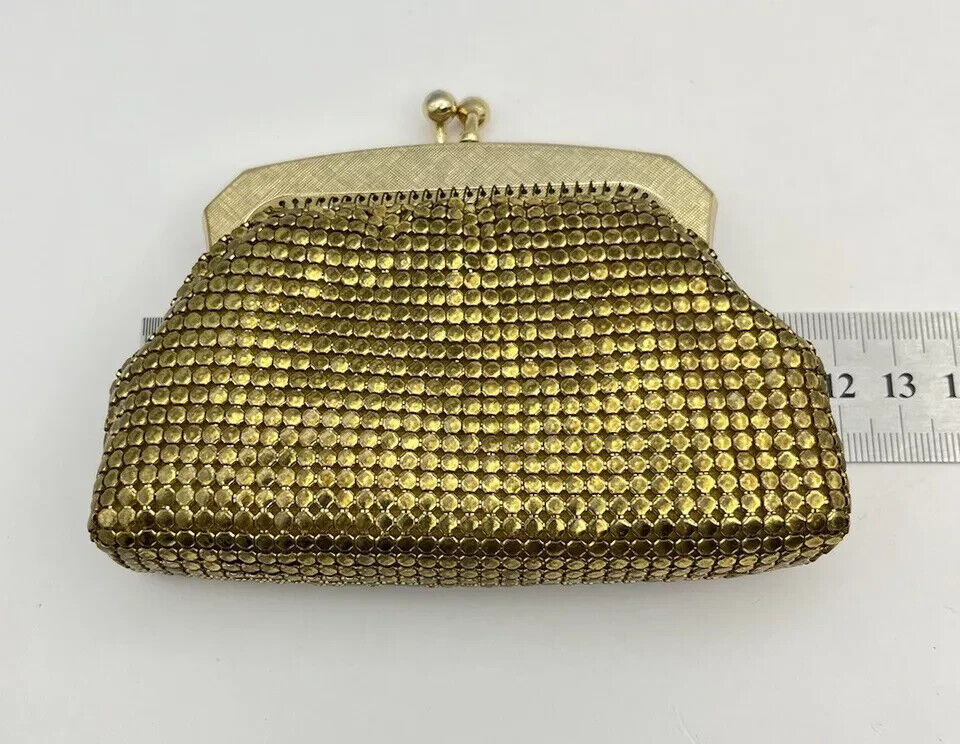 Vintage Park Lane Gold Purse Glo Mesh Australian Made In Box Beautiful Condition