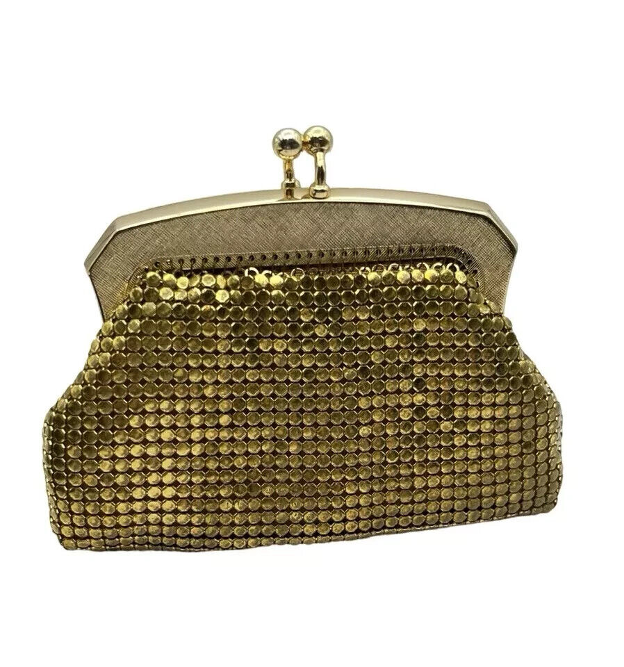 Vintage Park Lane Gold Purse Glo Mesh Australian Made In Box Beautiful Condition