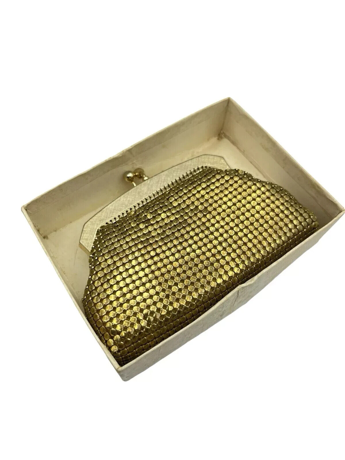 Vintage Park Lane Gold Purse Glo Mesh Australian Made In Box Beautiful Condition