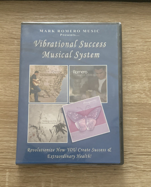 CD 4 Disc MARK ROMERO Music Presents Vibrational Success Musical System NEW Open