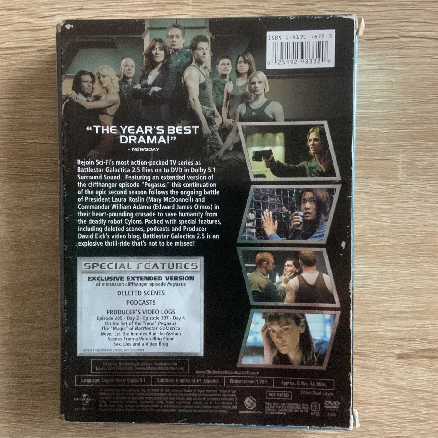 BATTLESTAR GALACTICA Season 2.5 3 Individual Slim Cases Set Slipcover3 Disc DVD