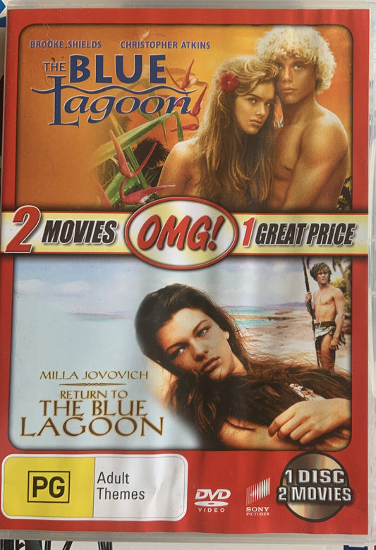 DVD The Blue Lagoon & Return To The Blue Lagoon 2 Movies on 1 Disc