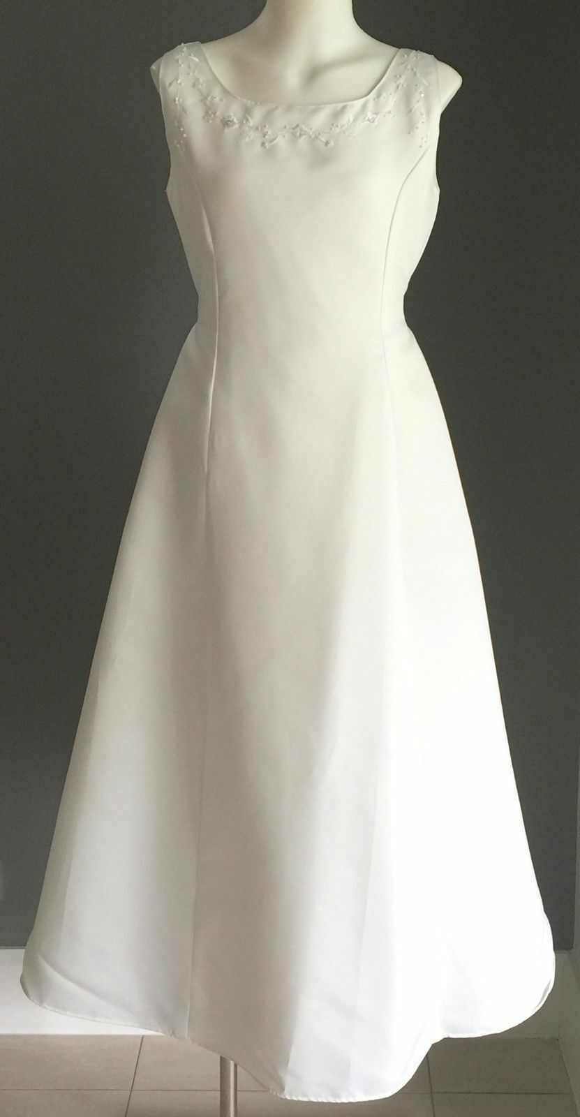 New OUR SMALL WORLD Communion Dress Flower Girl Ivory Formal Girls Size 10