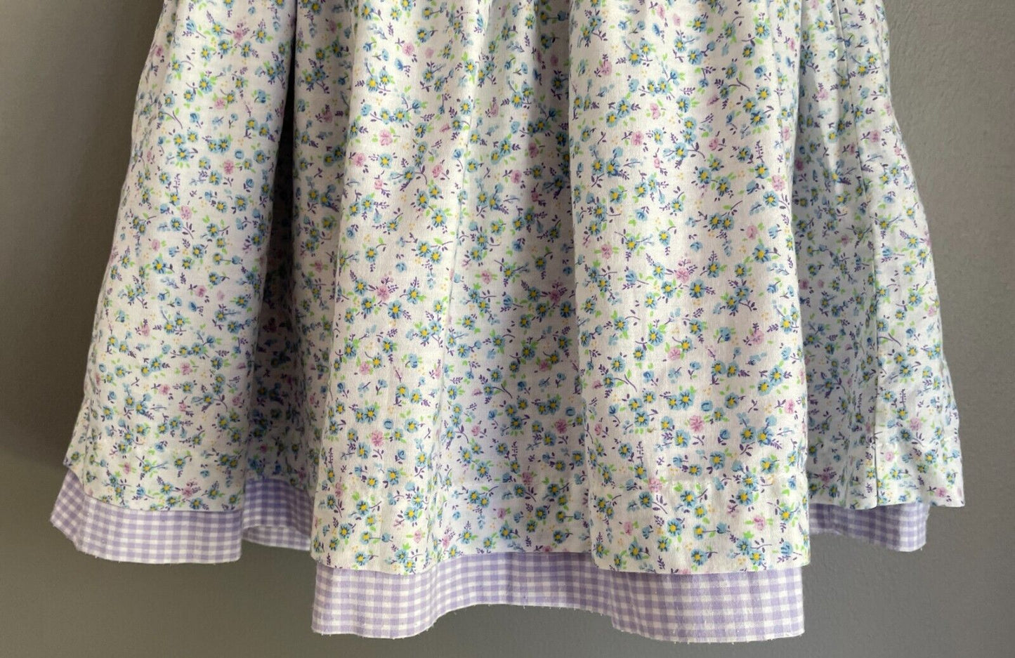 BABY MAC Dress Mauve Blue Yellow Green Floral Ruffle Sleeve Baby Girl 12 18 Mths