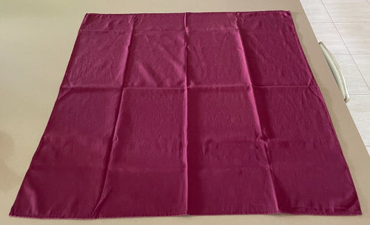 TABLE CLOTH 90cm Square Burgundy Poly Cotton Unused NEW