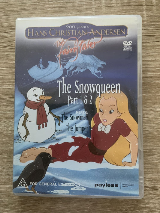 DVD THE SNOWQUEEN Part 1 & 2 Hans Christian Andersen R4 Children’s Fairytale
