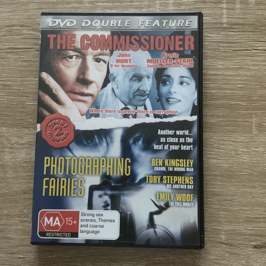 DVD The Commissioner & Photographing Fairies Double Feature PAL R4 John Hurt