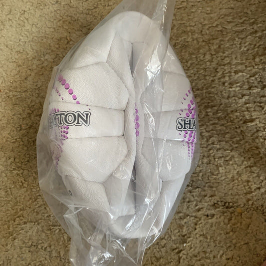 New SHARNI LAYTON Netball Match Ball Action Sz 5 India SS Swirl Pink 1.5kg Flat