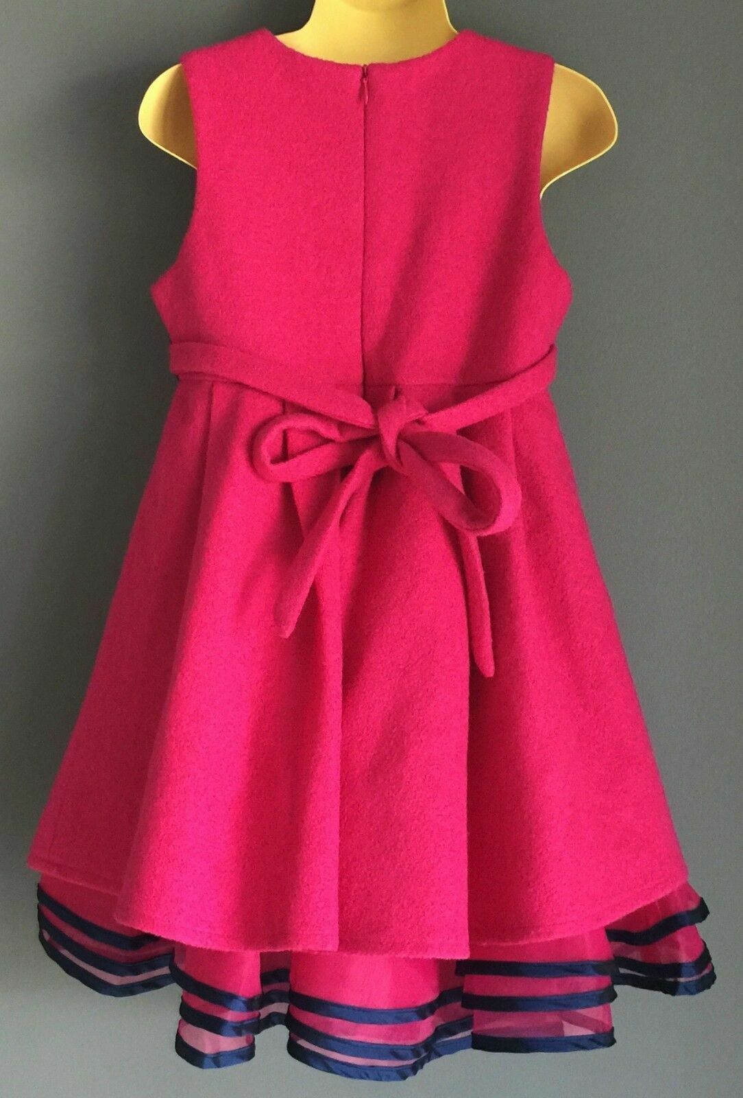 CEICEI Party Dress Hot Pink & Navy Girls Formal Frock Girls Size 3 - 4 NEW