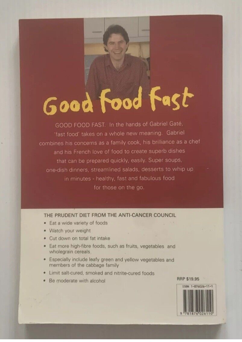Bundle 3x Gabriel Gate's Cookbooks Sweet Treats Bookazine GOOD FOOD FAST 1991 97