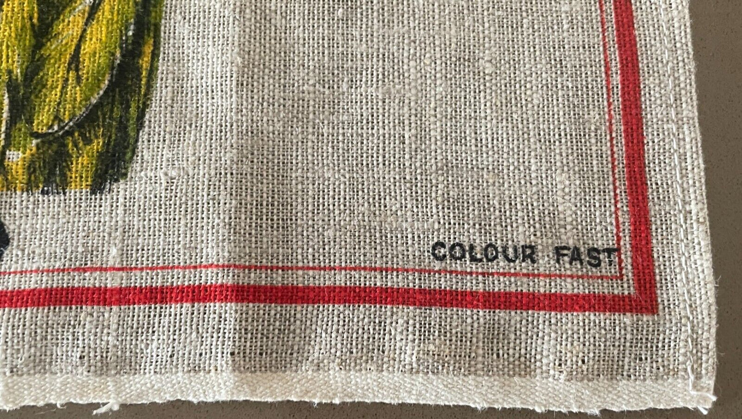 Tea Towel Colourful Australia Australian Pink Cockatoo Rainbow Lorikeet Print