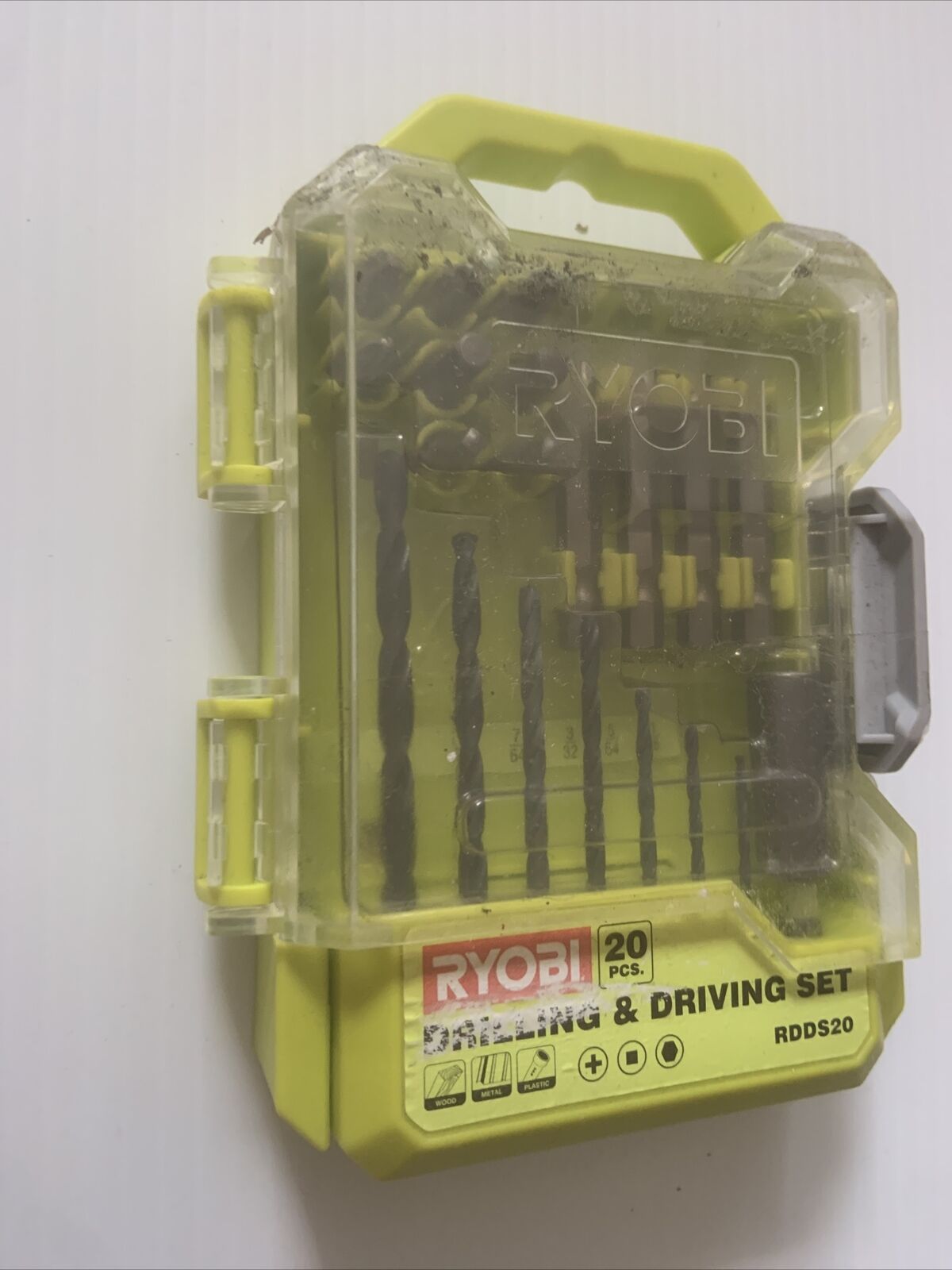 RYOBI 20 Piece Set Drilling | Driving Set RDDS20 Black Oxide in Storage Case NEW