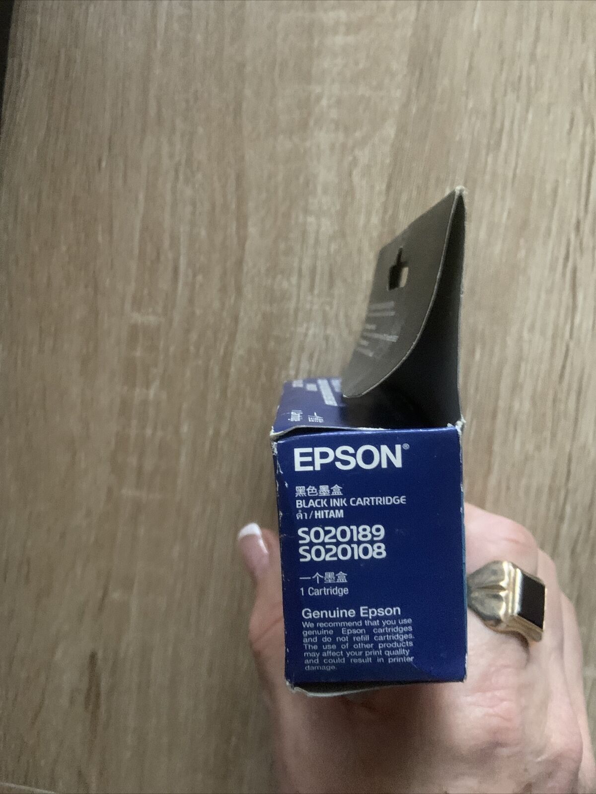 EPSON INK CARTRIDGE STYLUS COLOUR 40 BLACK S020189 S020108 Sealed Old Stock NEW