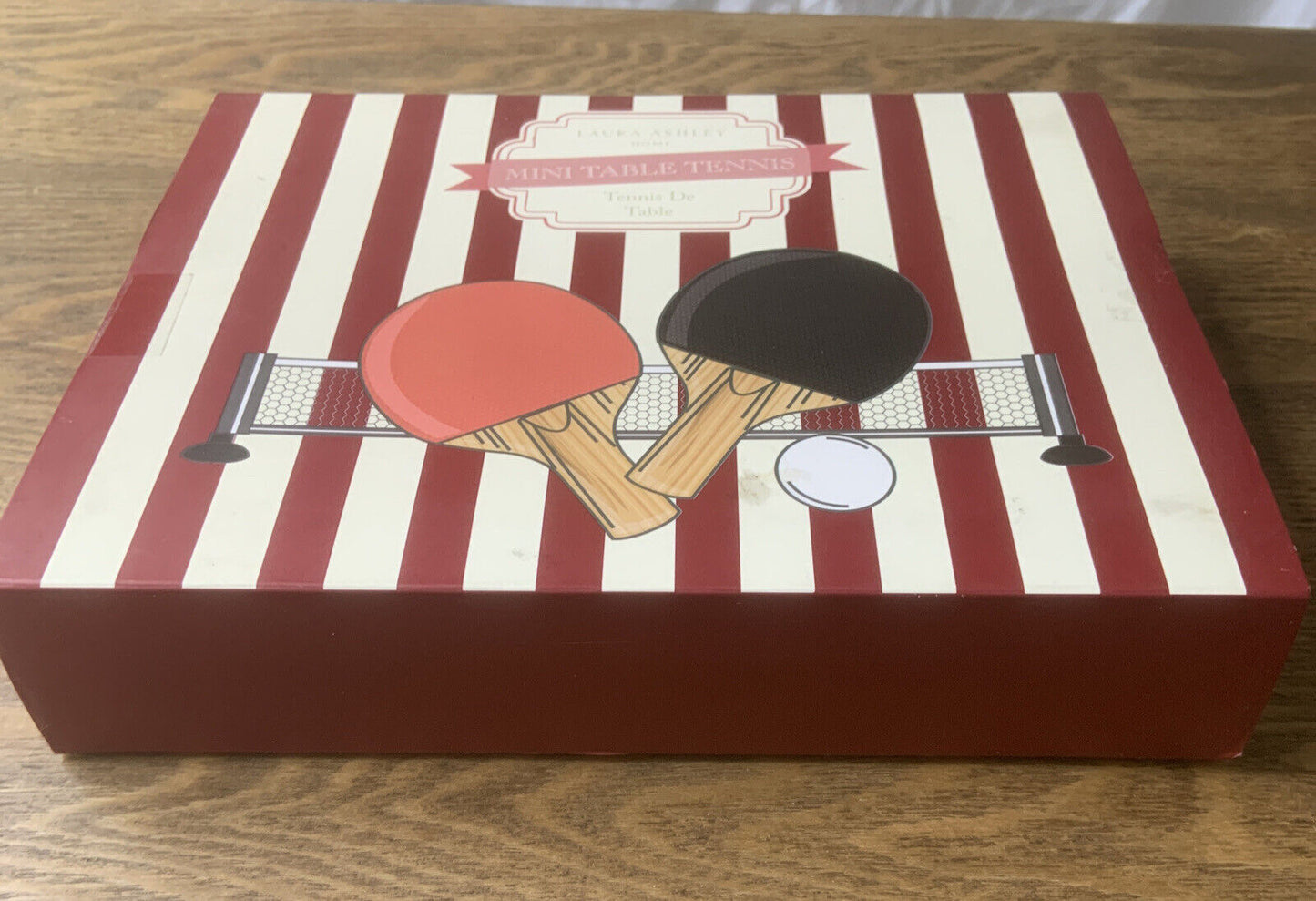 LAURA ASHLEY Mini Table Tennis Set Promo Set Gift Box Sealed NEW