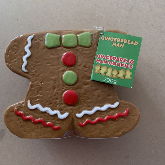 GINGERBREAD MAN Cookies Ceramic Biscuit Cookie Jar REPLACEMENT Base Only NEW