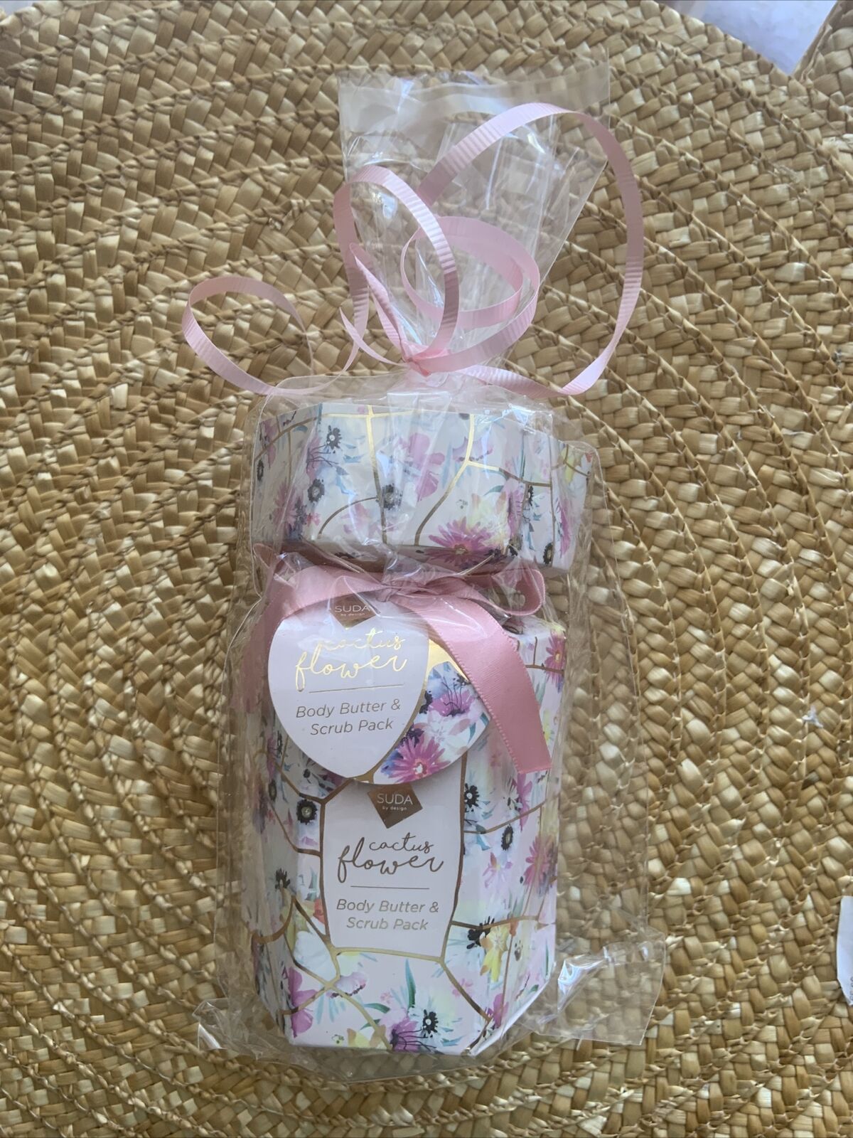 SUDA by design Body Butter & Scrub Pack Cactus Flower Gift Pack Sealed NEW