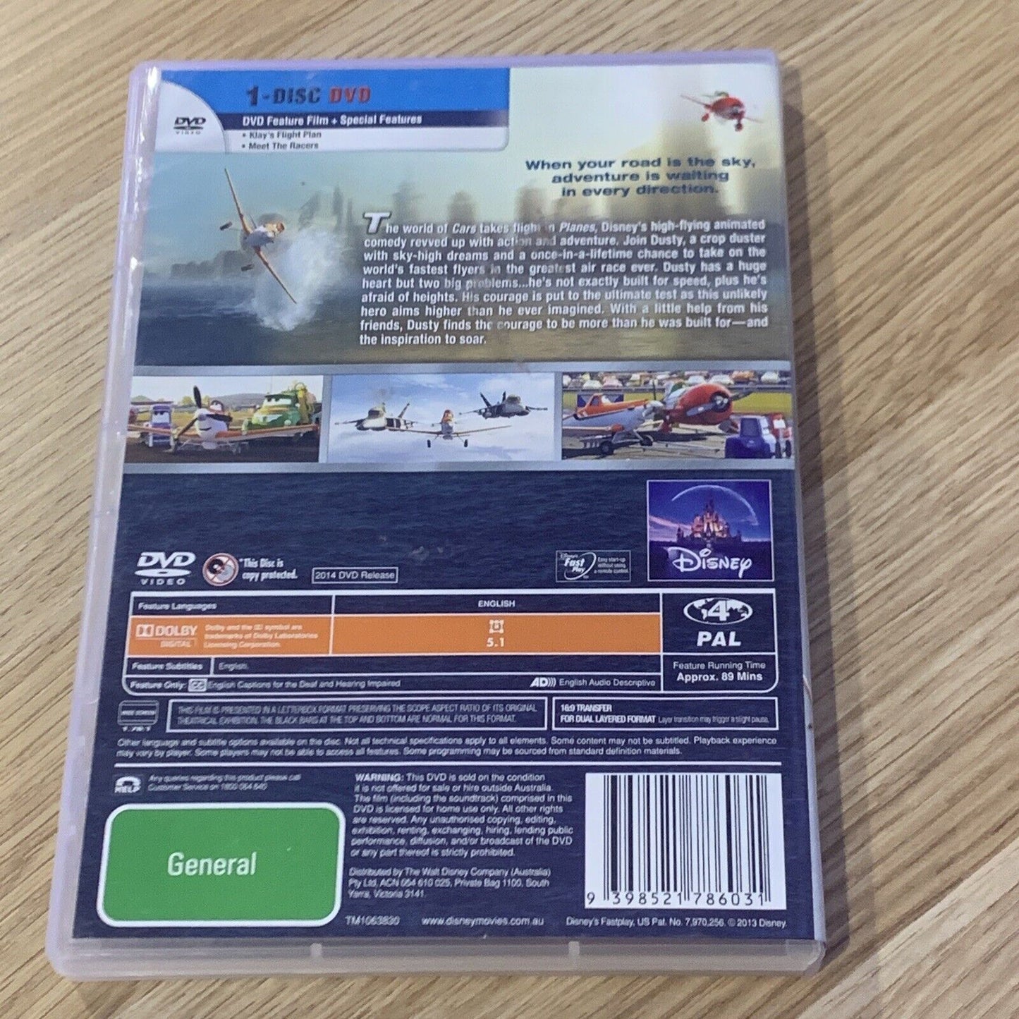 DVD PLANES Kids Disney Animated Movie Feature Film And Special Features