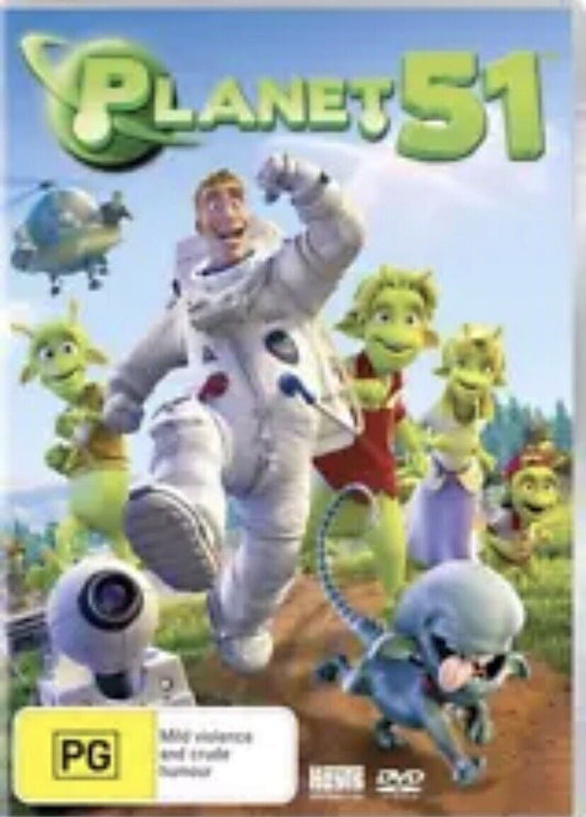 DVD PLANET 51 Family Animated Movie 2009 Dwayne Johnson Adventure R4 Aliens