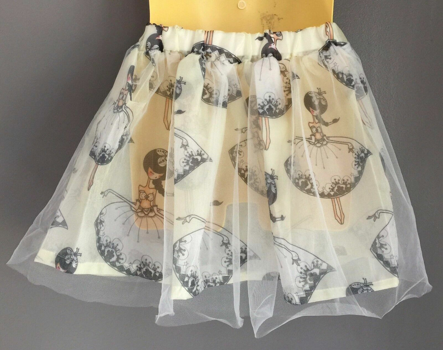 FASHION GIRL Fairy Skirt Tutu Net Overlay Elastic Waist Princess Size 2 3 & 4 5