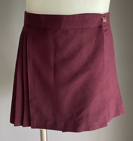 SCHOOL ZONE Netball Skirt Burgundy Maroon Girls Size 4 Sports Active Wear