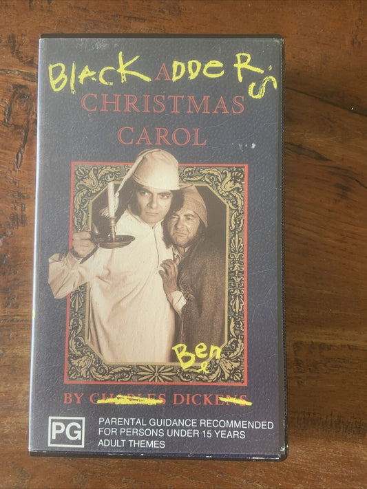 VHS BLACK ADDER'S CHRISTMAS CAROL By Ben & Dick BBC 46482 1989 Video Tape Rare