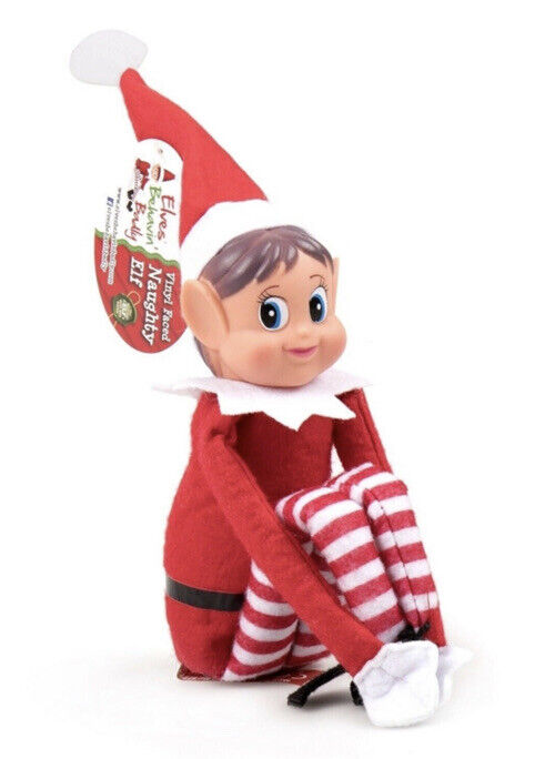 Christmas NAUGHTY ELF Girl Jumbo 64cm Elves Behavin' Badly Shelf NEW In Box Xmas