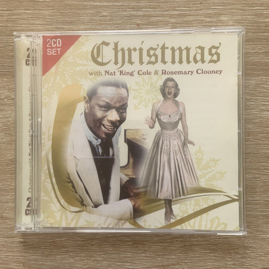 2 CD Set Christmas NAT KING COLE &  ROSEMARY CLOONEY Xmas Carols Unsealed NEW
