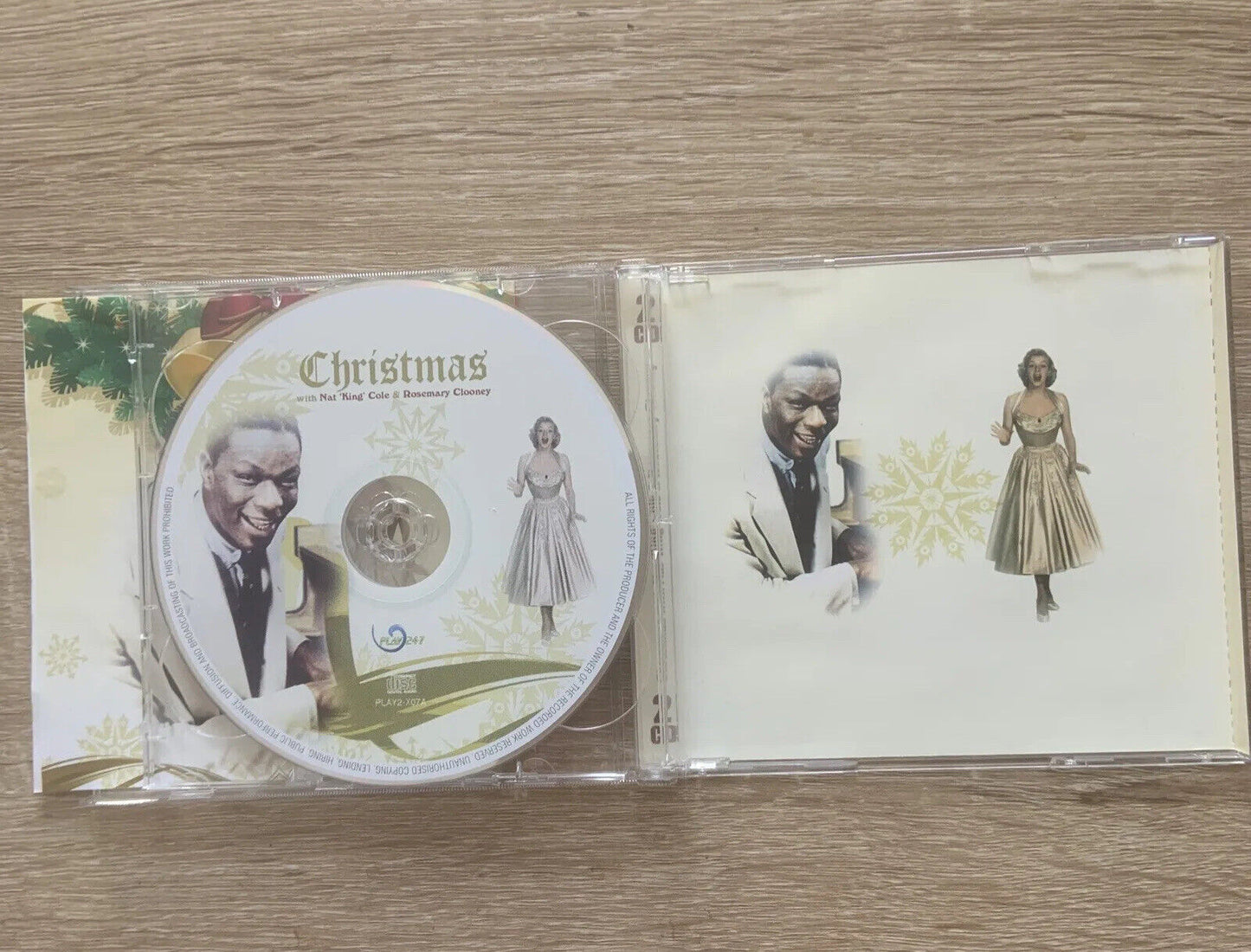 2 CD Set Christmas NAT KING COLE &  ROSEMARY CLOONEY Xmas Carols Unsealed NEW