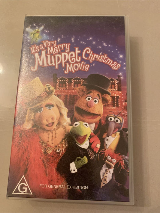VHS It's A Very Merry Muppet Christmas Movie  Video 2003 Kermit Miss Piggy Xmas