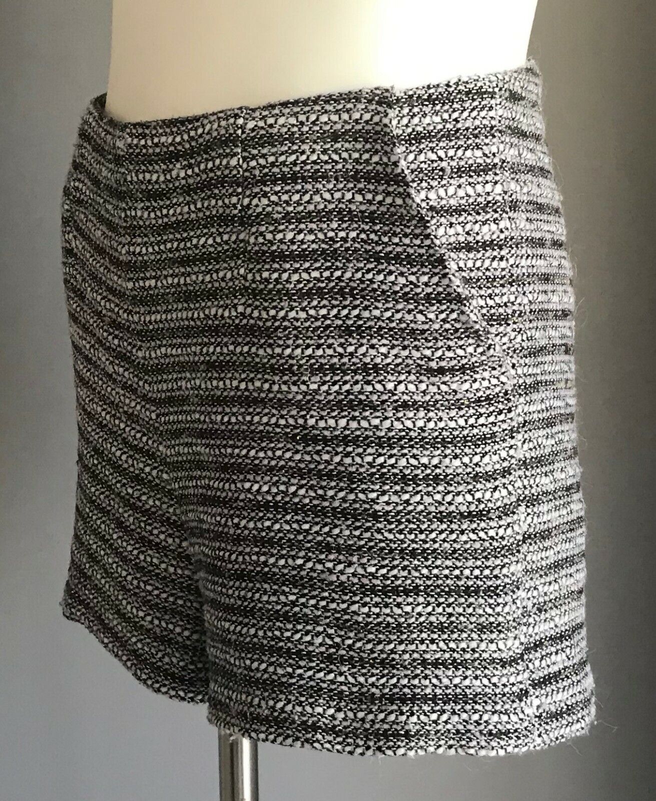 Tween Girl GUM Dressy Shorts Black Pink White & Silver Metallic Thread Size 10