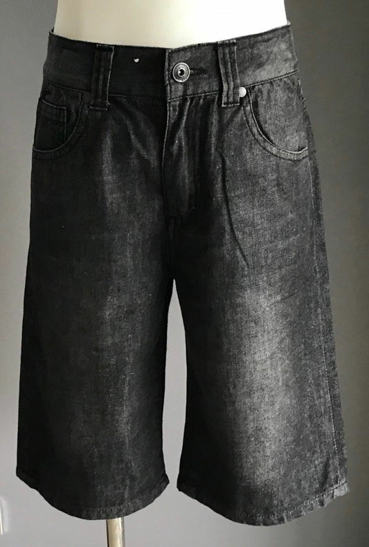 Tween Boy TARGET Black Wash Denim Shorts w Adjustable Waist Size 12