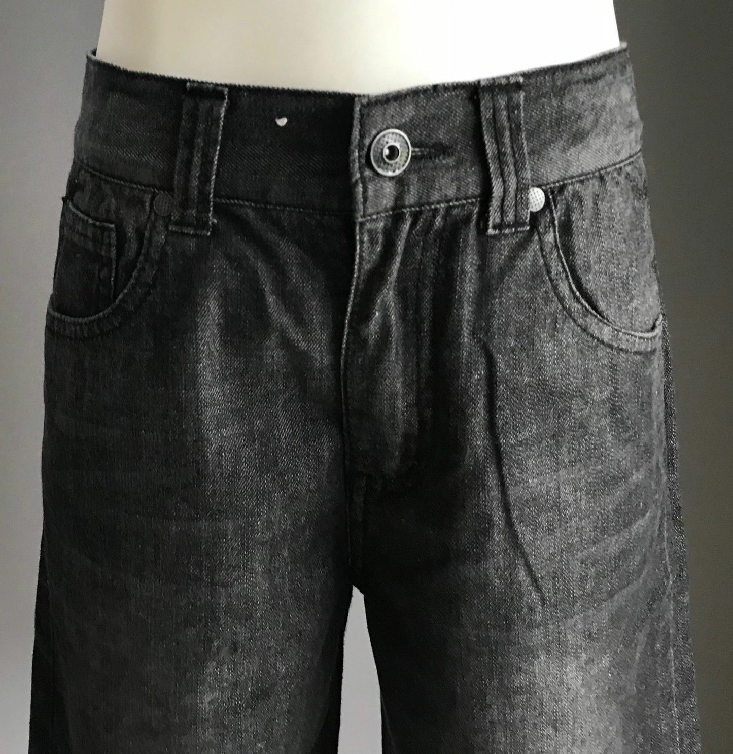 Tween Boy TARGET Black Wash Denim Shorts w Adjustable Waist Size 12