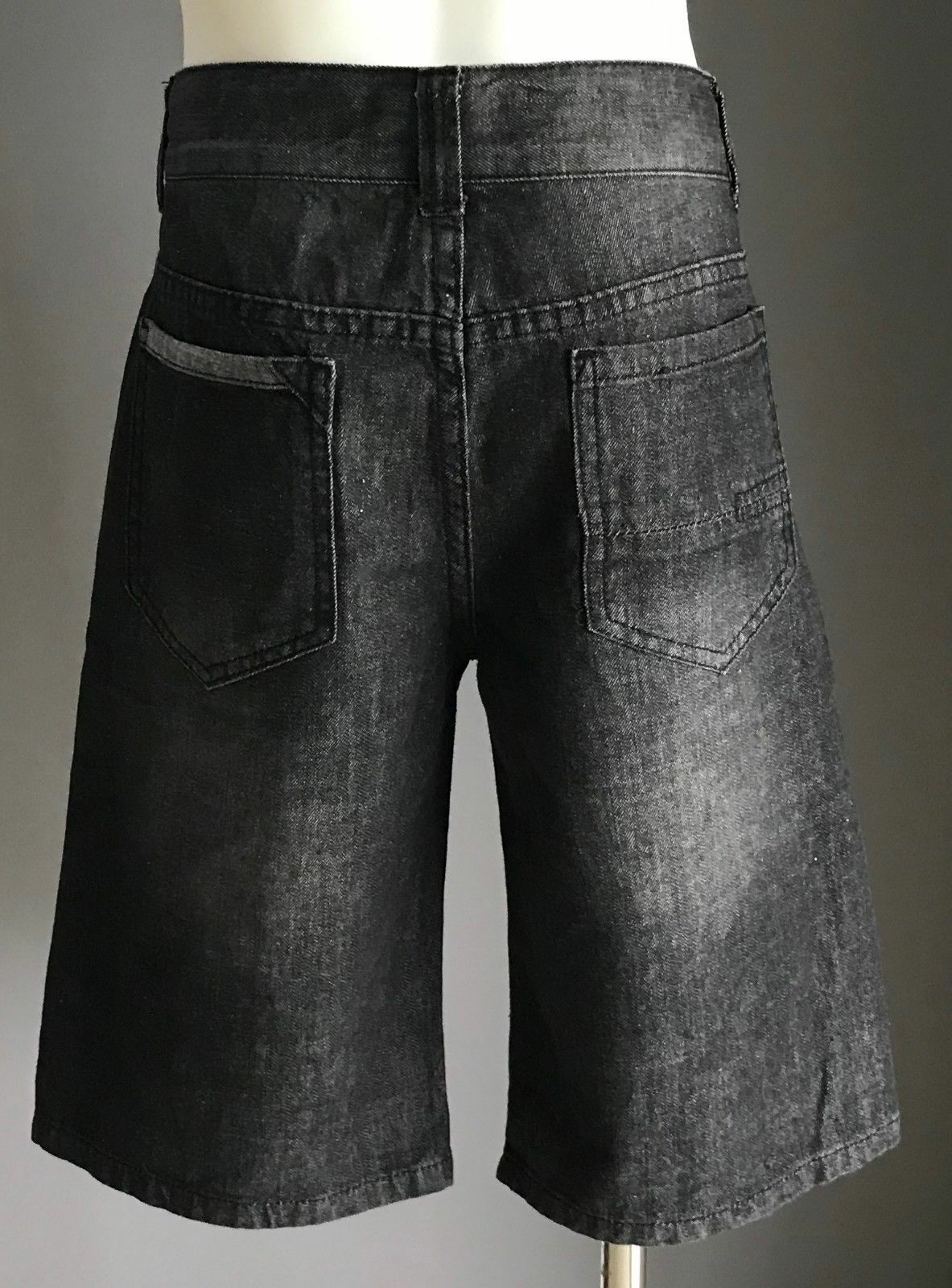 Tween Boy TARGET Black Wash Denim Shorts w Adjustable Waist Size 12