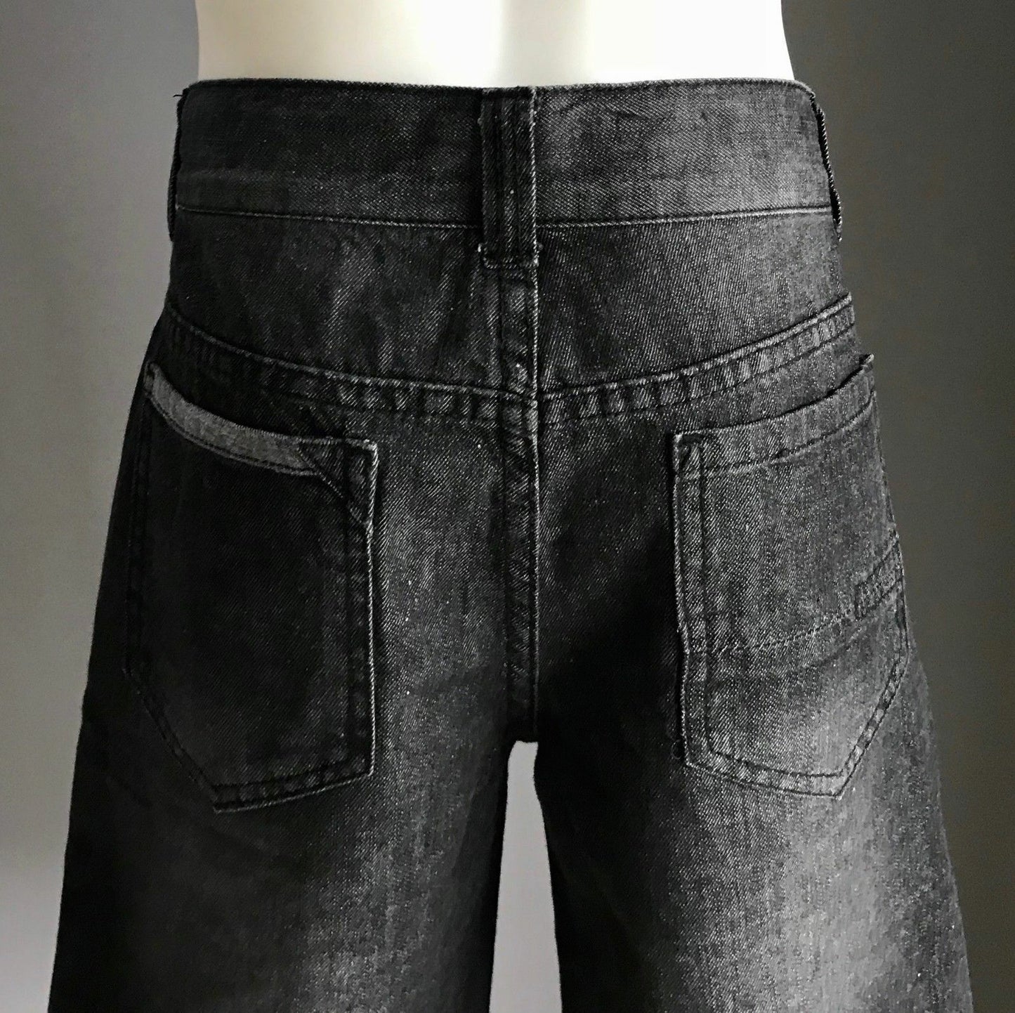 Tween Boy TARGET Black Wash Denim Shorts w Adjustable Waist Size 12