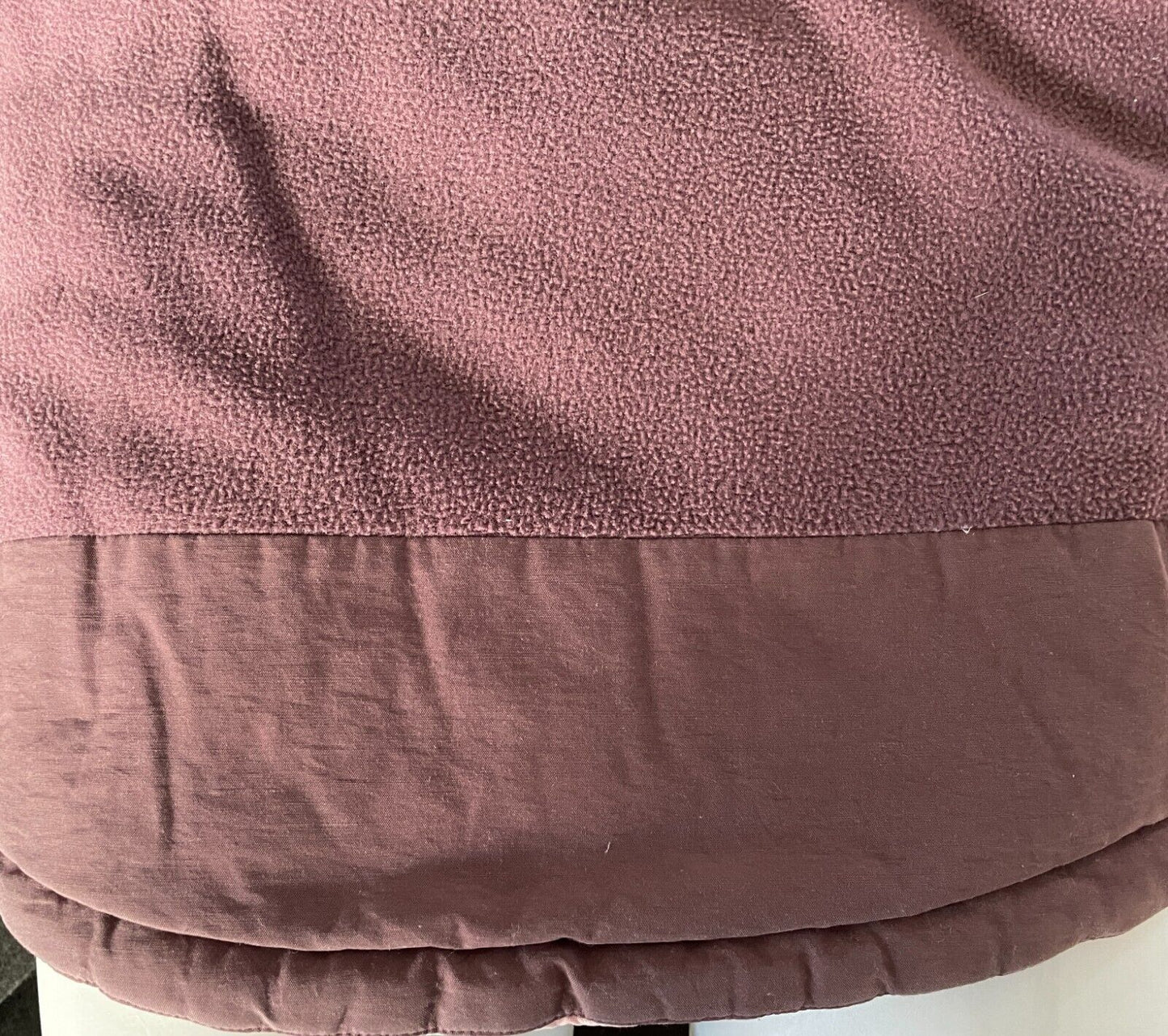 DECATHLON CREATION Puffer Vest Pink & Brown Trim Sleeveless Girls Size 6 yrs